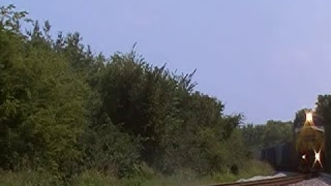 CSX C40-8W 7391 (Former CR in YN2 Paint) Leads a Manifest Over WPC