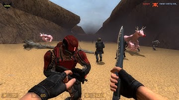 ZOMBIE ESCAPE MOD ON COUNTER-STRIKE: SOURCE, MAP: ZE_santassination, level 1, CSS