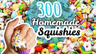 BIGGEST Homemade Squishy Collection EVER (memory foam, polyfoam, makeup sponges and decorated)