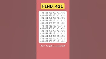 Find odd numbers - 421 - #odd #quiz #braintest