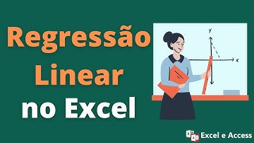 Como fazer regressão linear no Excel