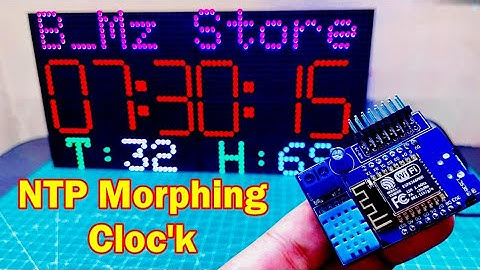 NTP Morphing Clock ESP8266 + DHT11