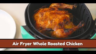 We are doing our first cook of an air fryed whole roasted chicken in
the new cook's essentials fryer. this is use fryer and chi...