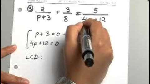 6.6.3 Rational Expressions: Solving Equations with Rational Expressions