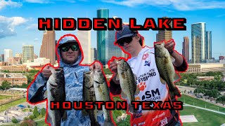 Fishing a HIDDEN LAKE in Houston Texas