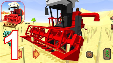 Blocky Farm Racing & Simulator - Gameplay Walkthrough Part 1 (Android, iOS)