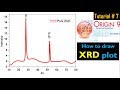 Origin Pro How to draw XRD plot Tutorial 7