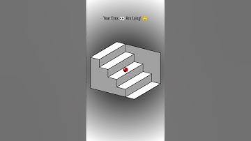 Ball Stuck in a Never-Ending Stair Illusion 🔁 | Cool Loop Animation #Shorts