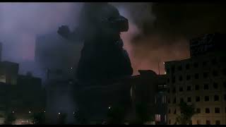 Godzilla Demolishing Buildings