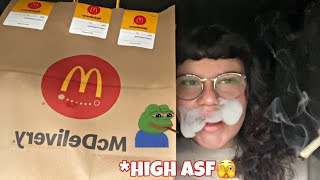 High McDonalds Breakfast Mukbang