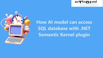 How AI model can access SQL database with .NET Semantic Kernel plugin