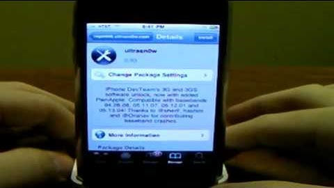 How to Unlock & Jailbreak iPhone 3G 3GS iOS 4 -- 4.0 Firmware
