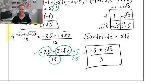 1.4 Complex Numbers