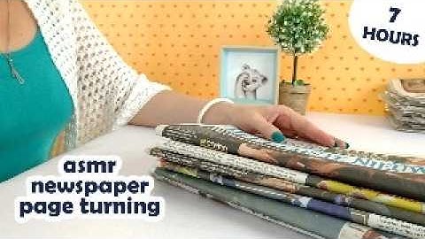 ASMR 7 Hours ⌚ of Newspaper Page Turning 💤 • No Talking