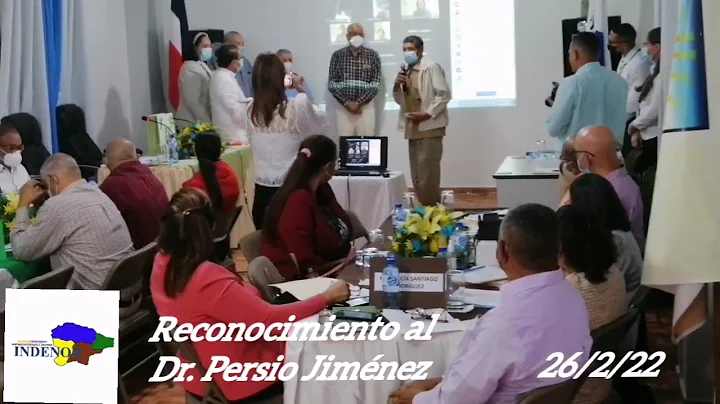INDENOR reconoce  al dr. Persio Jimnez.