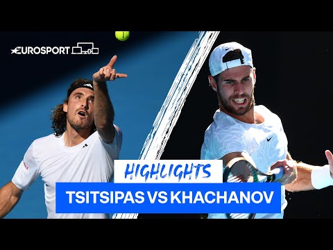 Superb Tsitsipas Defeats Khachanov in Stunning Semi | Australian Open Highlights | Eurosport Tennis