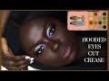 HOW TO: CUT CREASE ON FOLDED/HOODED EYES ft. JUVIA'S PLACE MAGIC MINI PALETTE | DARK SKIN MAKEUP