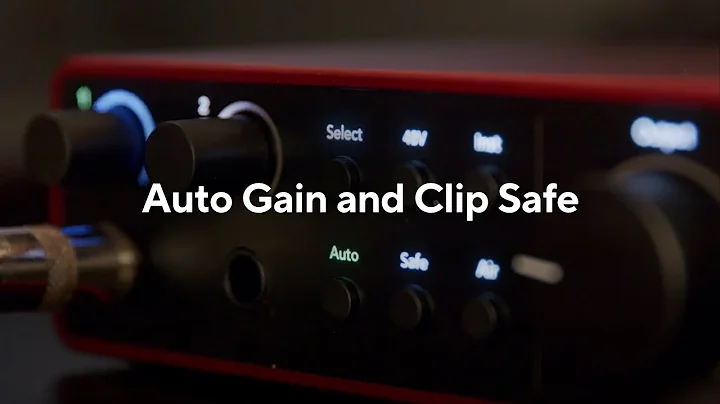 Introducing Auto Gain and Clip Safe - Scarlett 4th Gen