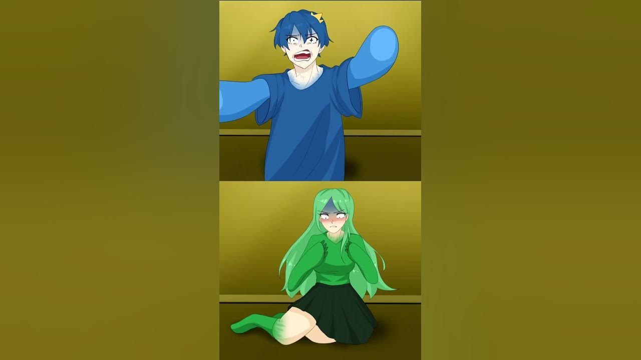 Transformation BLUE vs GREEN (Rainbow friends)