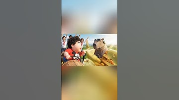 Tí béo giành máy bay của capybara chở cả lớp đi học #capybara