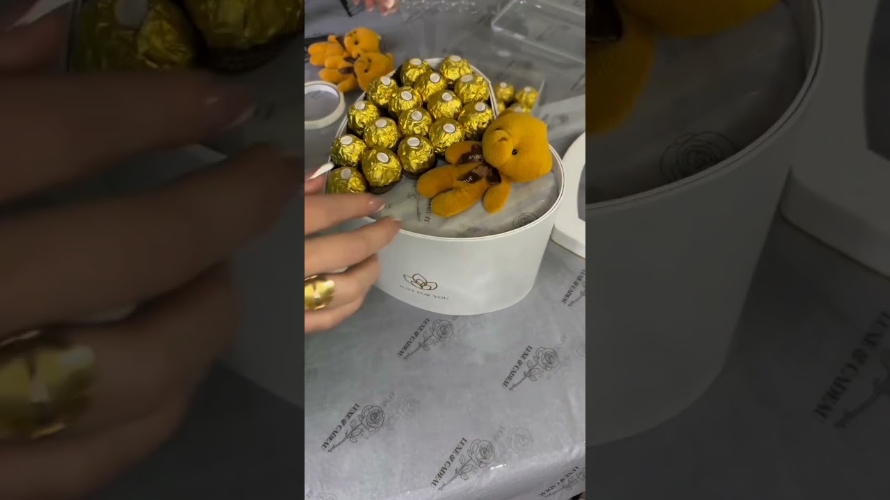 Heart chocolate gift box 