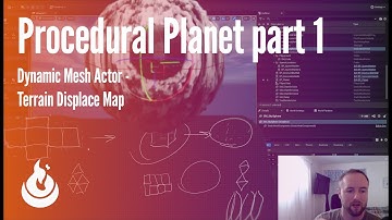 Unreal Engine 5 | Procedural Planet Generation - Dynamic Mesh Actor and Terrain Map