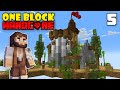 I Built an EPIC STORAGE HOUSE on ONE BLOCK Minecraft Hardcore