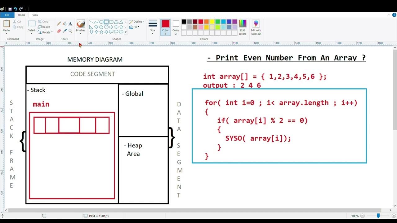 Even Number From An Array | How To Print Only Even Number From An ...