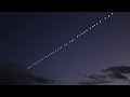 Starlink Satellites train seen in the sky  Elon Musk SpaceX 2024