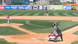 Tigers Indians AA Prospect Bradley Zimmer double off Josh Turley 3rd at bat