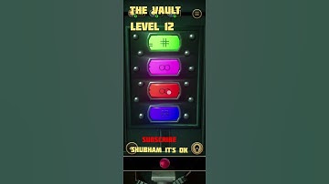 The Vault Level 12 || puzzle solution || Vault opening