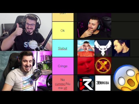 M-am certat rau cu .... | Tier list Youtuberi 2021