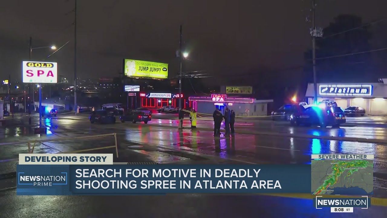 Search for motive in deadly shooting spree in Atlanta area - YouTube