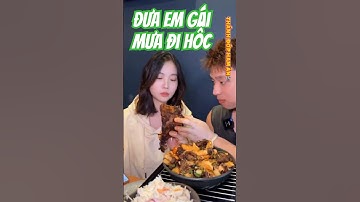 anh thần đớp đưa em gái mưa đi mukbang thì bò nướng ở nhà hàng mỹ và cái kết #mukbang #shortvideo