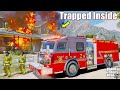 Fire Rescue Searching For Trapped Victims In A 5 Alarm House Fire - GTA 5 Firefighter Mod
