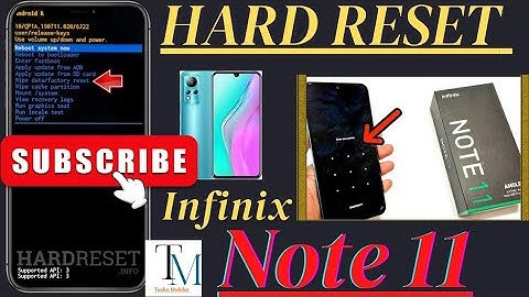 Infinix Note 11 HARD RESET || Infinix (X663) Pattern Lock Remove || Tooba Mobiles