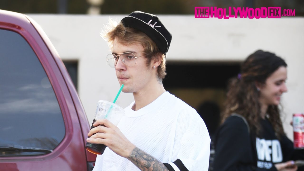 Justin Bieber Takes His Monster Truck G-Wagon To Dance Class In Studio City Without Selena Gomez