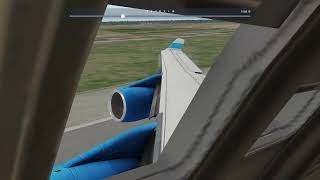 747 landing at Orlando international airport xplane11