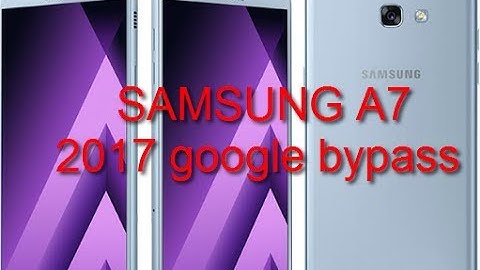 How To Samsung A720F Google Account Bypass / Samsung A7 2017 Frp unloack