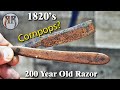 Restoration of Rusty Wild West Era 1820s Straight Razor (Fixed Audio) Cornpops?