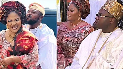 GRAND ARRIVAL OF OBA ELEGUSHI,TOYIN ABRAHAM AND HUSBAND KOLAWOLE AT TAYO FAKOREDE DAUGHTER'S ENGAGEM