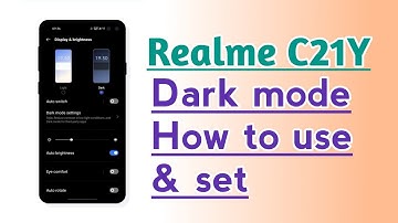 Realme C21Y Dark Mode How to use & set