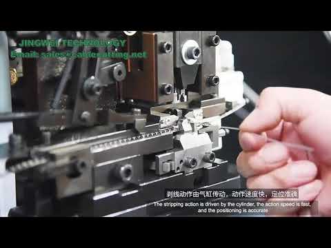 Semi-Automatic Cable Stripping and Crimping Machine for Molex JST-XH Terminals