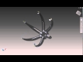 3d animation of bionic octopus robot