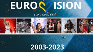 🇺🇦Ukraine Eurovision Song Contest 2003-2023 🇺🇦Українські пісні на Євробачені 2003-2023
