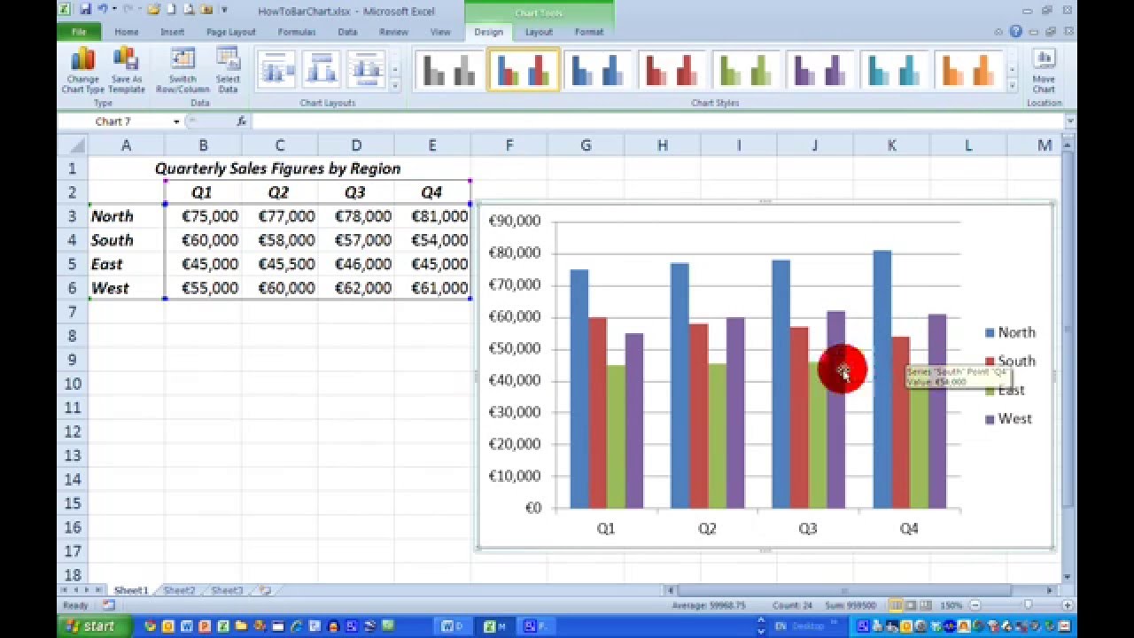 How To Make A Chart In Excel 2010 With Data