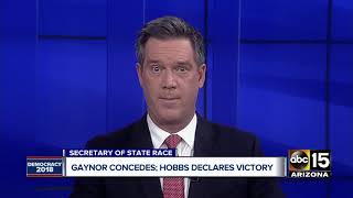 Steve Gaynor concedes, Katie Hobbs declares victory in Secretary of State race