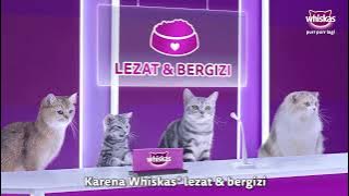 Whiskas sangat lezat dan bergizi! Itulah sebabnya kenapa 9 dari 10 pecinta kucing suka Whiskas*® 💜