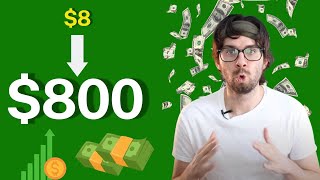 I Turned $8 Into $800 With Only 8 Trades | INSANE RETURNS With New Stock Investing Strategy