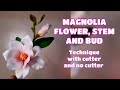 MAGNOLIA FLOWER (With and Without Cutter, No veiner technique) Vlog 38 by Marckevinstyle